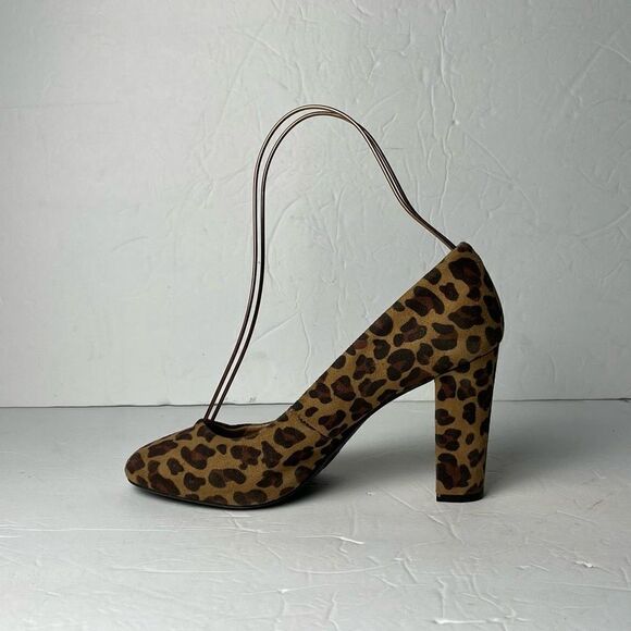 Merona Women’s Size 7.5 Leopard Print Block Heels - Picture 6 of 8